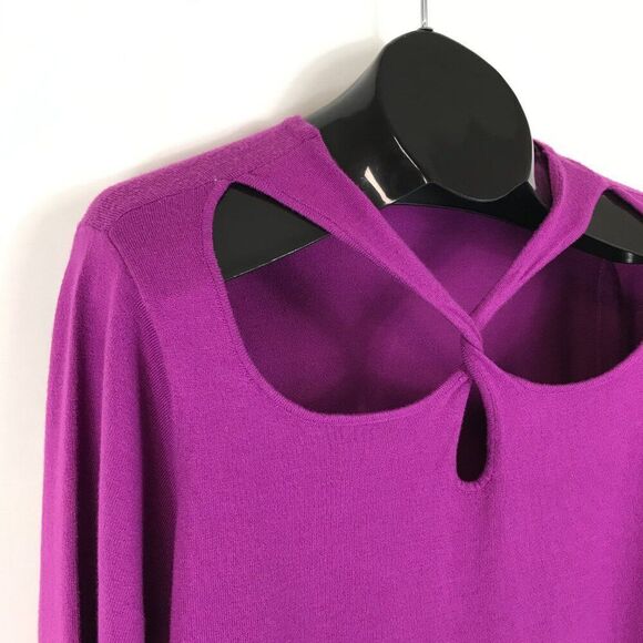 Lane Bryant Fitted 3/4-Sleeve Twist-Front Cutout Sweater Women's Plus Size 22/24 - Picture 5 of 12